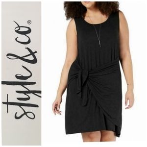 COPY - Style & Co. Women's Tie Front Sleeveless D…